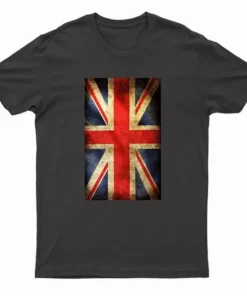 Urban Road Adults Printed British Flag Union Jack Grunge T-Shirt