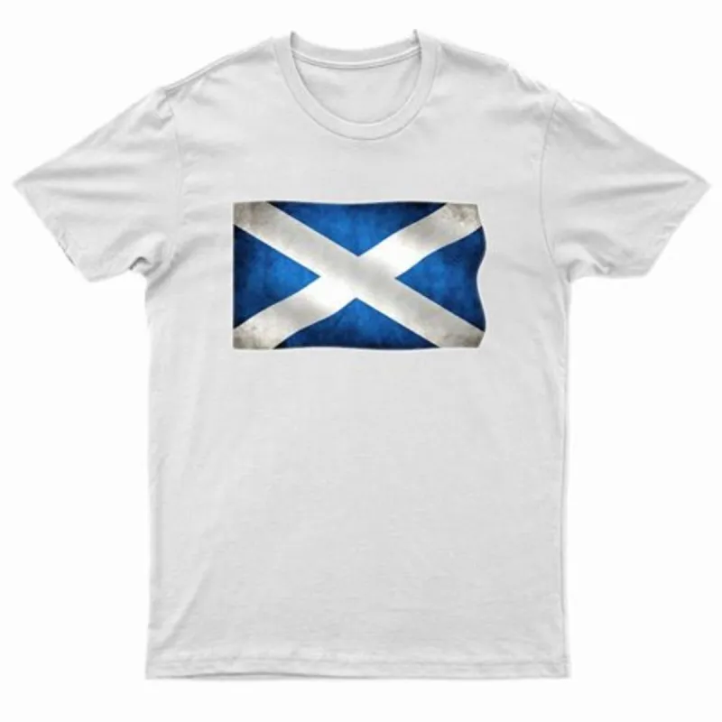 Urban Road Adults Scotland Printed Scottish Flag T-Shirt - Image 2