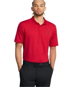 Under Armour Mens T2G Polo Red/Midnight Navy