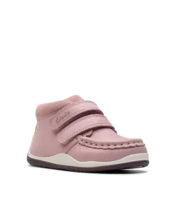 Clarks Girls Boot Noodle Play T Dusty Pink