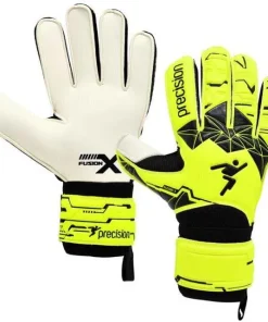 Precision Junior Fusion X Goalkeeping Gloves PRG159 Yellow/Black