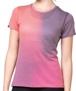 Ronhill Tech Golden Hour Short Sleeve Womens Running Top - Pink
