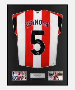Framed Ethan Pinnock Signed Brentford Shirt 2023-25 Home [Classic]
