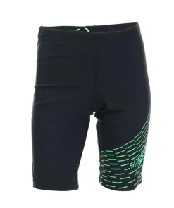 SPEEDO BOYS MEDLEY LOGO SWIMMING  JAMMER  NAVY/GREEN