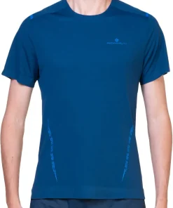 Ronhill Tech Race Short Sleeve Mens Running Top - Blue