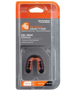 SHOCKDOCTOR MOUTHGUARD GELMAX YTH OG/BK