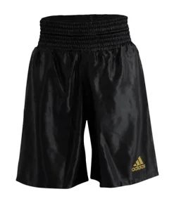 ADIDAS SATIN BOXING SHORTS - BLACK