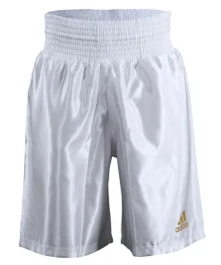 ADIDAS SATIN BOXING SHORTS WHITE