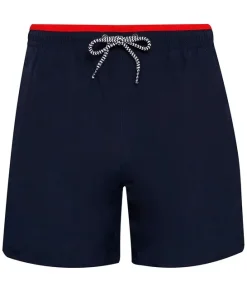 ASQUITH + FOX MENS SWIM SHORTS - NAVY/RED