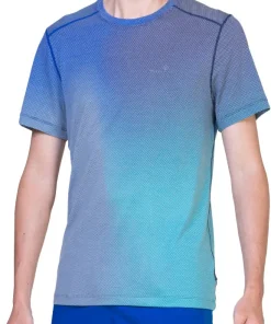 Ronhill Tech Golden Hour Short Sleeve Mens Running Top - Blue