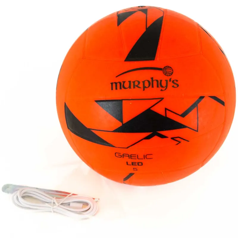 Reydon LED Light Up Gaelic Football Orange/Black - Image 2