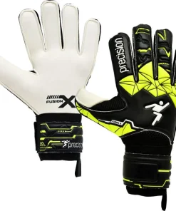Precision Junior Fusion X Goalkeeping Gloves PRG157 Black/Yellow
