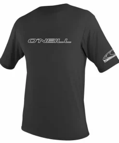 ONEILL MENS RASH VEST TEE CREW BLACK