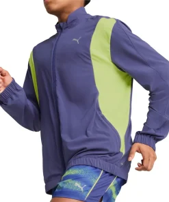 Puma Velocity Woven Mens Running Jacket - Blue
