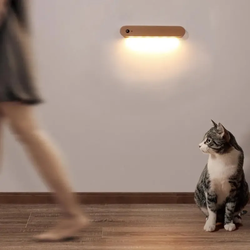 IllumiKey Magnetic Wooden Key Holder and Sensor Nightlight - Image 3