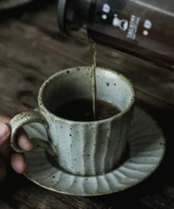 Rustic Ridge Mug & Saucer Set