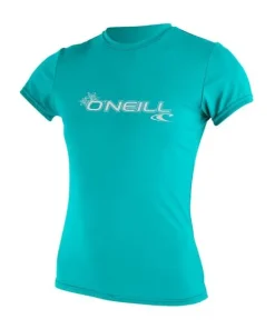 ONEILL WOMENS RASH GUARD - AQUA