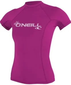 ONEILL WOMENS RASH GUARD-FOX PINK