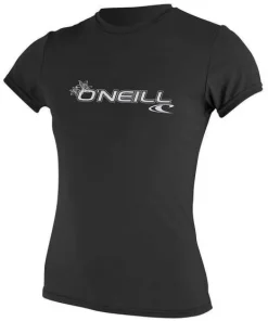 ONEILL WOMENS RASH GUARD-BLACK