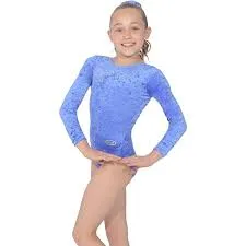 THE ZONE STELLAR LEOTARD LONG SLEEVE - ROYAL