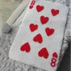 8 of Hearts Card Tufted Rug