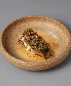 Soot Ceramic Deep Plate