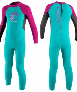 ONEILL TODDLER GIRLS REACTOR FULL WETSUIT-AQUA