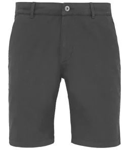 ASQUITH + FOX MENS CHINO SHORTS - SLATE