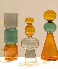 Luminara Stacked Glass Vase Collection