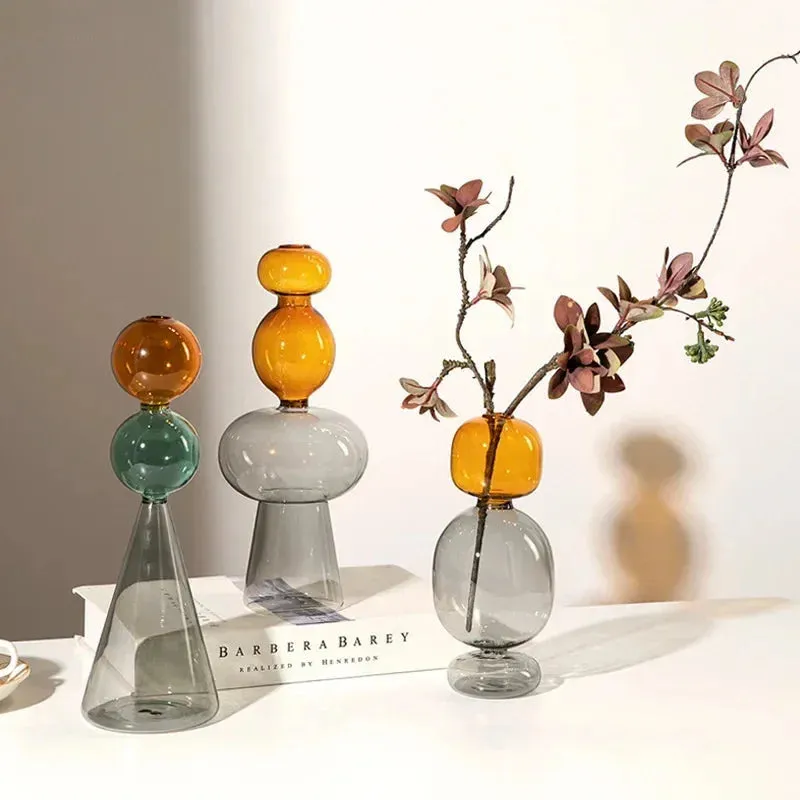 Luminara Stacked Glass Vase Collection - Image 2