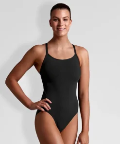 FUNKITA WOMENS DIAMOND BACK ONE PIECE - BLACK
