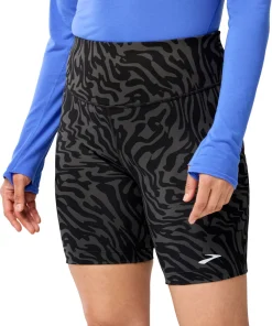 Brooks Spark 8 Inch Womens Short Running Tights - Black