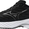 Mizuno Wave Rider 28 WIDE FIT (D) Womens Running Shoes - Black