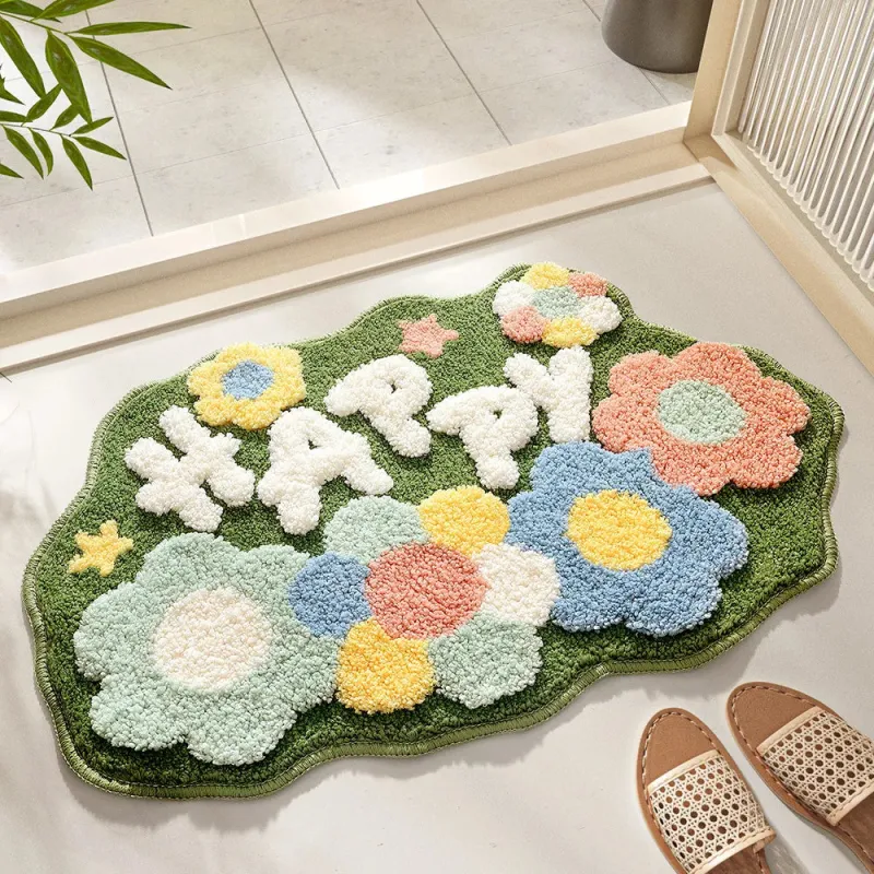 Whimsy Garden Plush Bath Mat