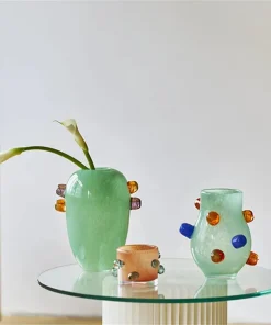 Gemstone Cluster Glass Vase & Candle Holder