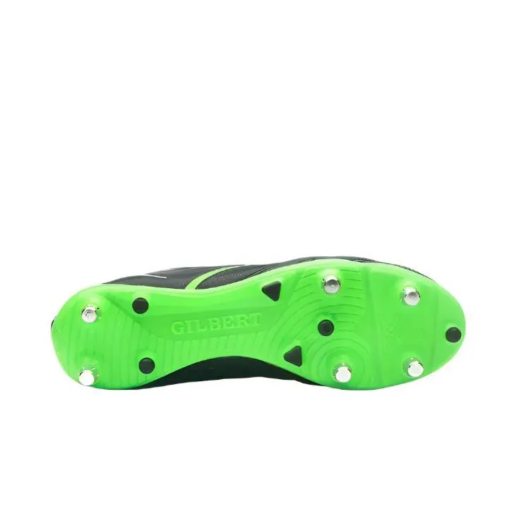 Gilbert Adults Rugby Boot Sidestep X20 Power 6S Black/Fluorescent Green - Image 3
