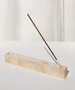 Zen Strata Travertine Incense Holder