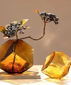 Balancing Cube Glass Vase