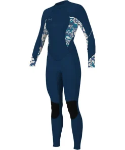 ONEILL WETSUITS WOMENS BAHIA 3/2 FULL SUIT NAVY/BLUE/WHITE