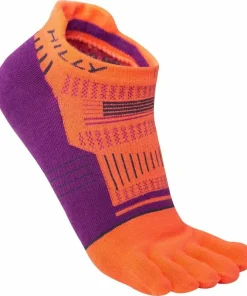 Hilly Toe Running Socklet - Orange