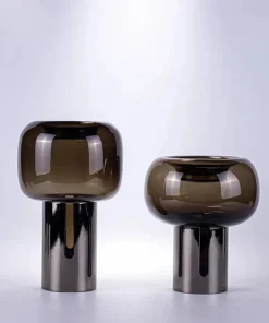 Shadow Bloom Glass Vase