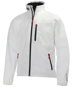 HELLY HANSEN MENS CREW SAILING JACKET WHITE