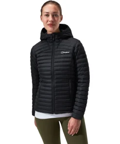 Berghaus Womens Jacket Nula Micro Padded Hooded Black/Black