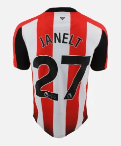 Vitaly Janelt Signed Brentford Shirt 2023-25 Home [27]