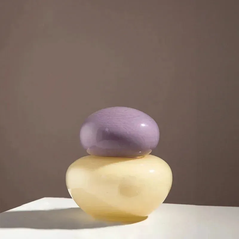 Pebble Glow Glass Vase - Image 3