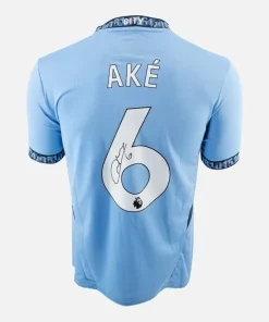 Nathan Ake Signed Manchester City Shirt 2024-15 Home [6]