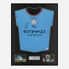Framed Rodri Signed Manchester City Shirt 2023 CL Final [Classic]