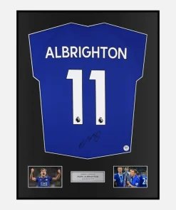 Framed Marc Albrighton Signed Leicester City Shirt [Classic]