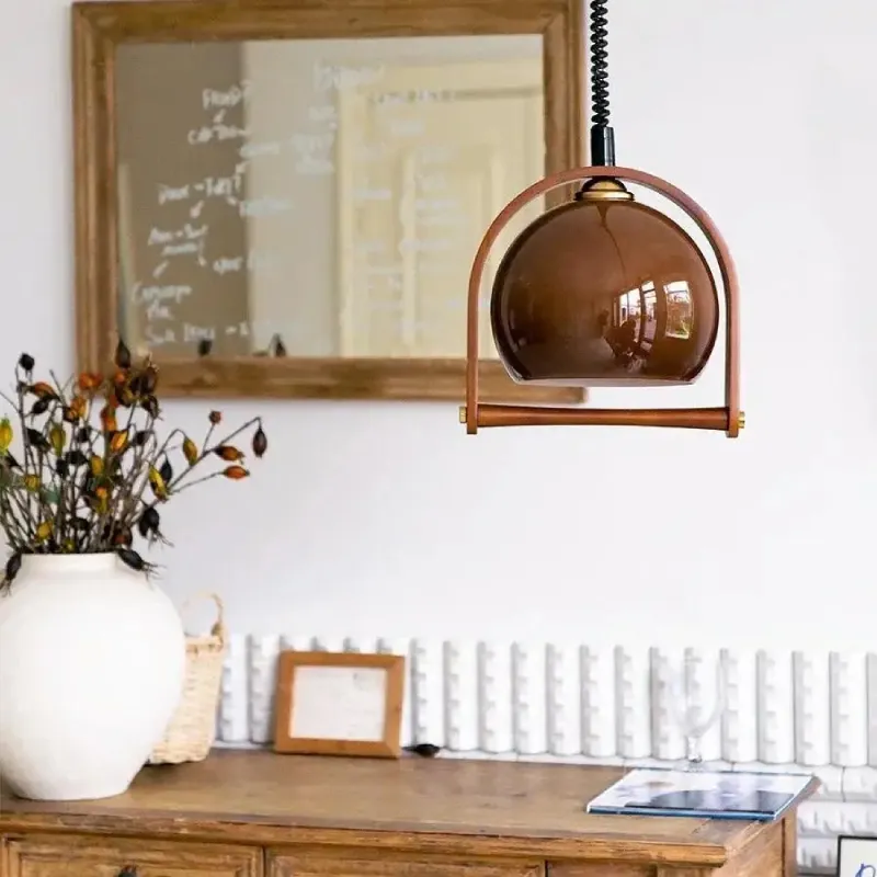 Espresso Cove Glass Pendant Light - Image 2