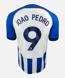 Joao Pedro Signed Brighton & Hove Albion Shirt Home [9]